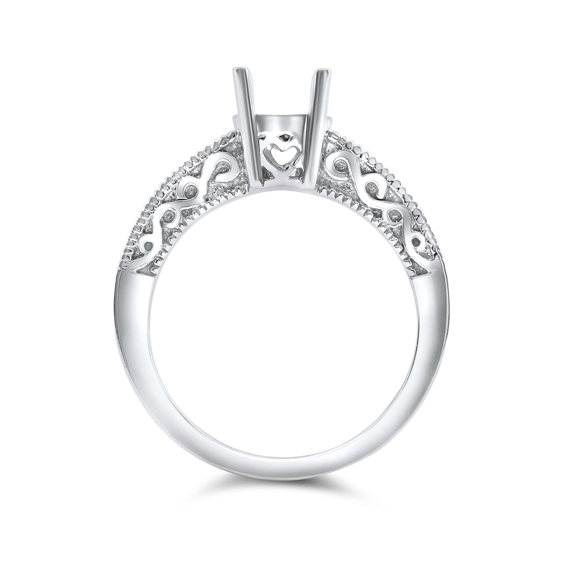 Scrolled Filigree Setting