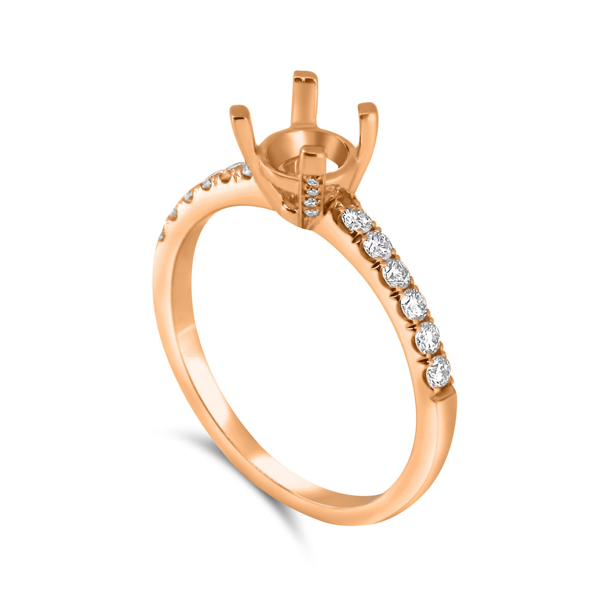 Round Half Eternity Setting