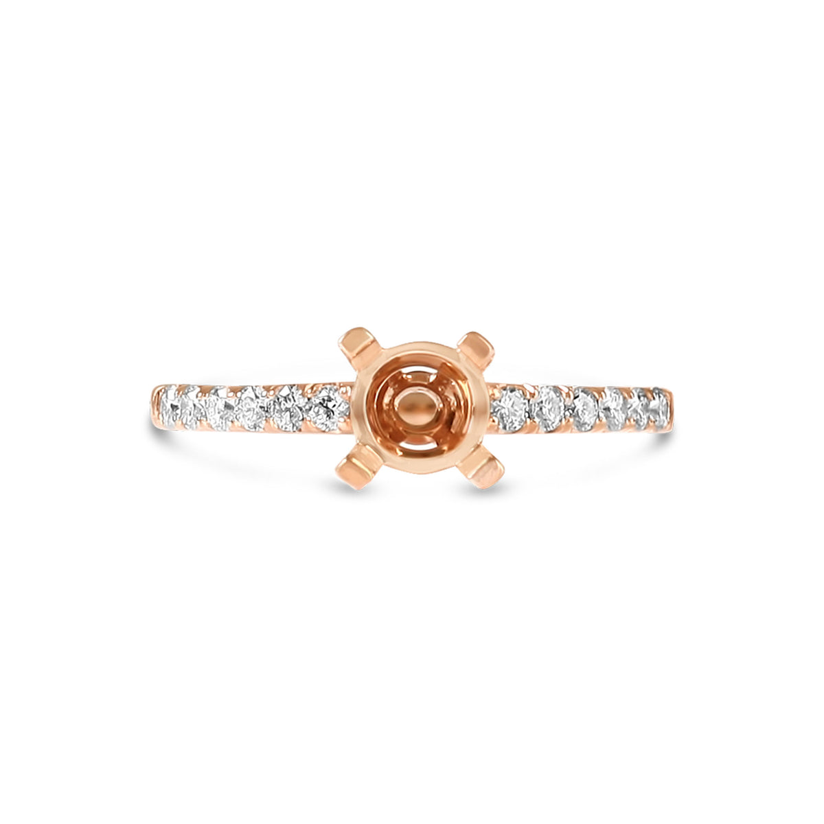 Round Half Eternity Setting