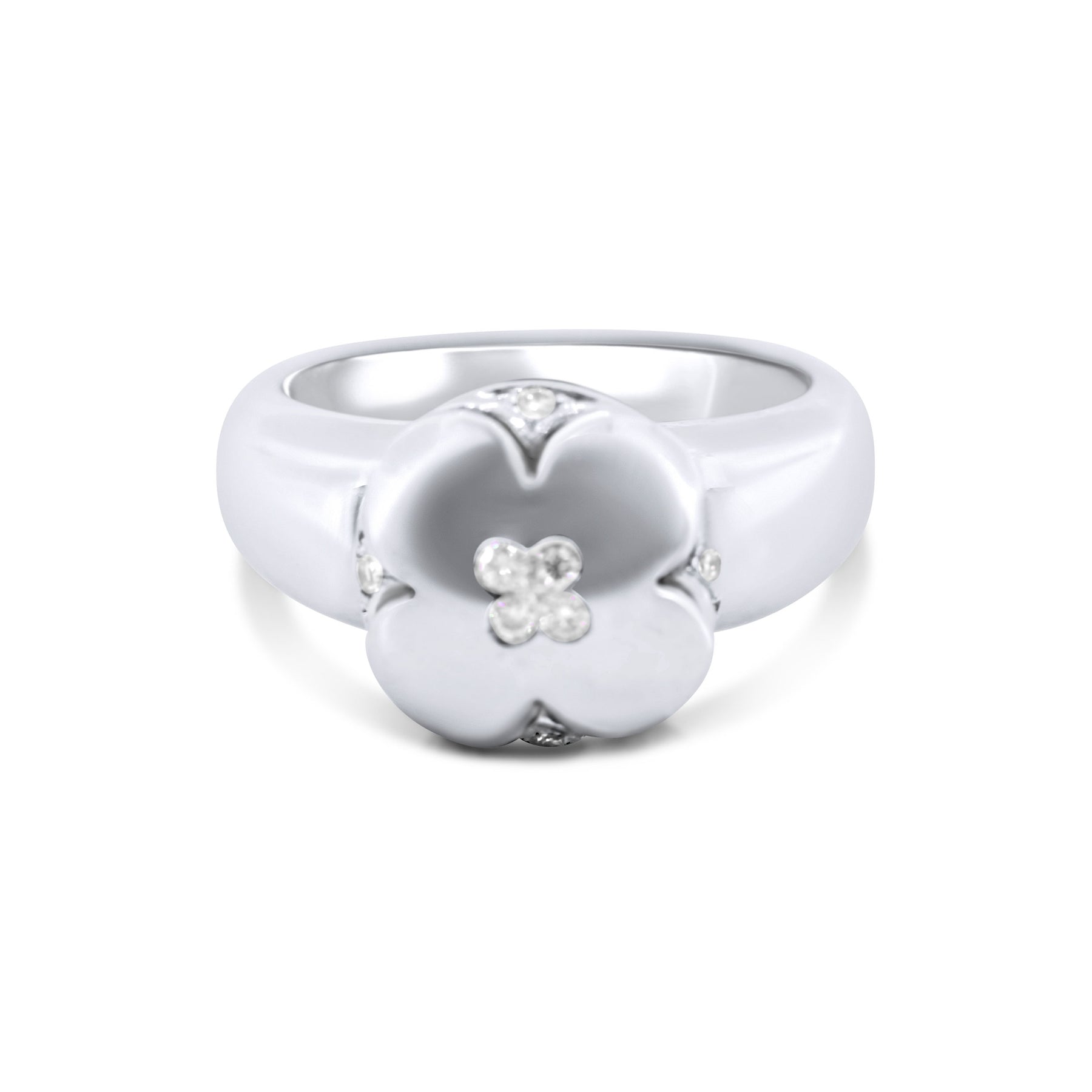 Brushed Mini Daisy Ring
