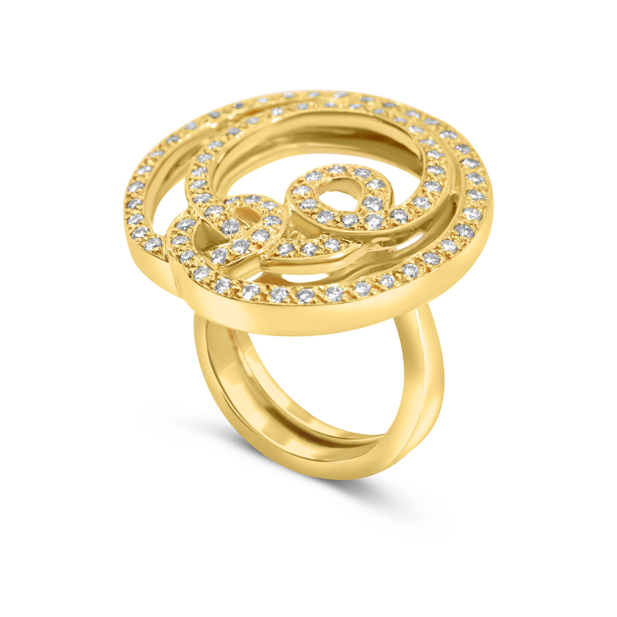 Cursive Cocktail Ring