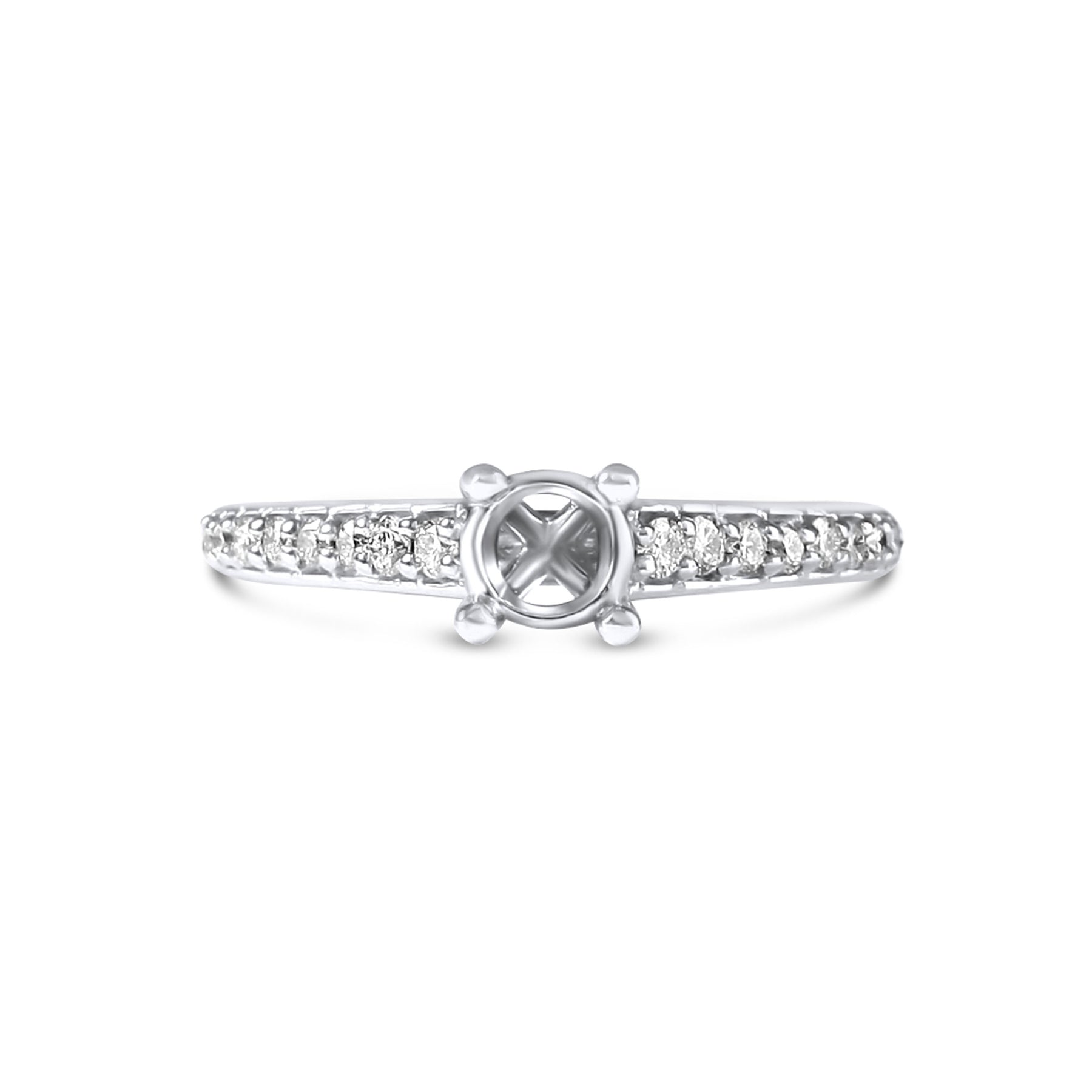 Princess Cut Half Eternity Setting