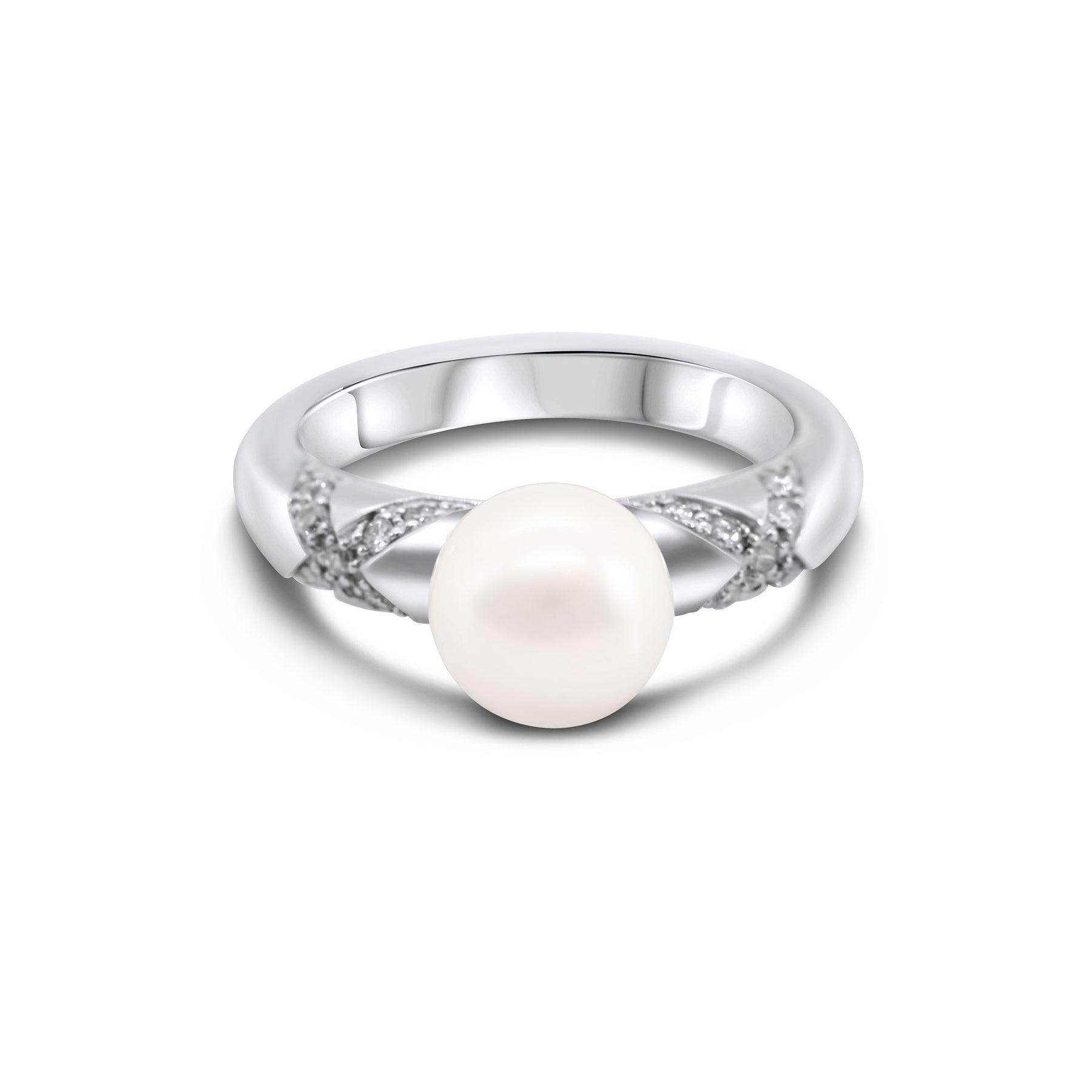 XO White Pearl Ring