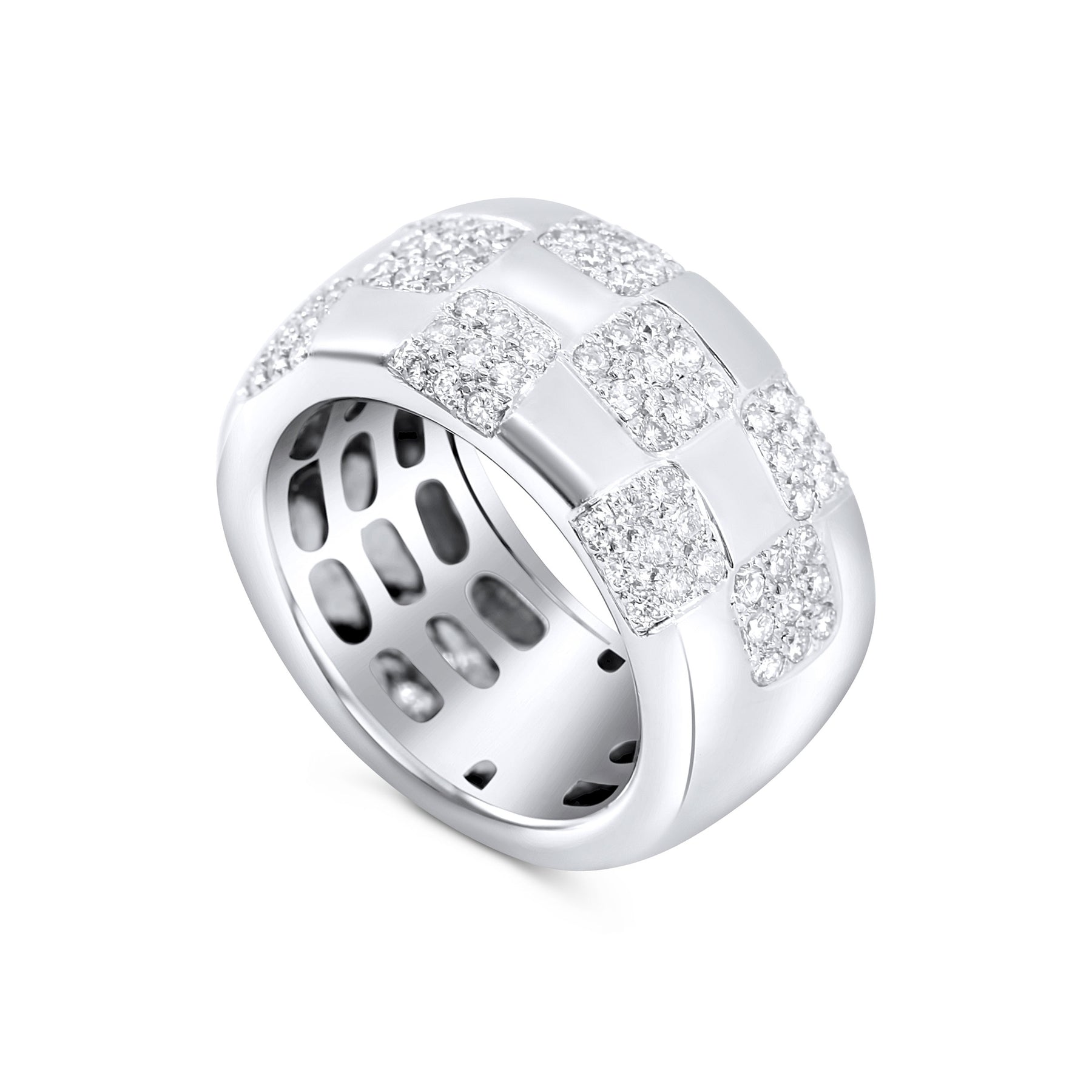 Brushed Mosaic Ring