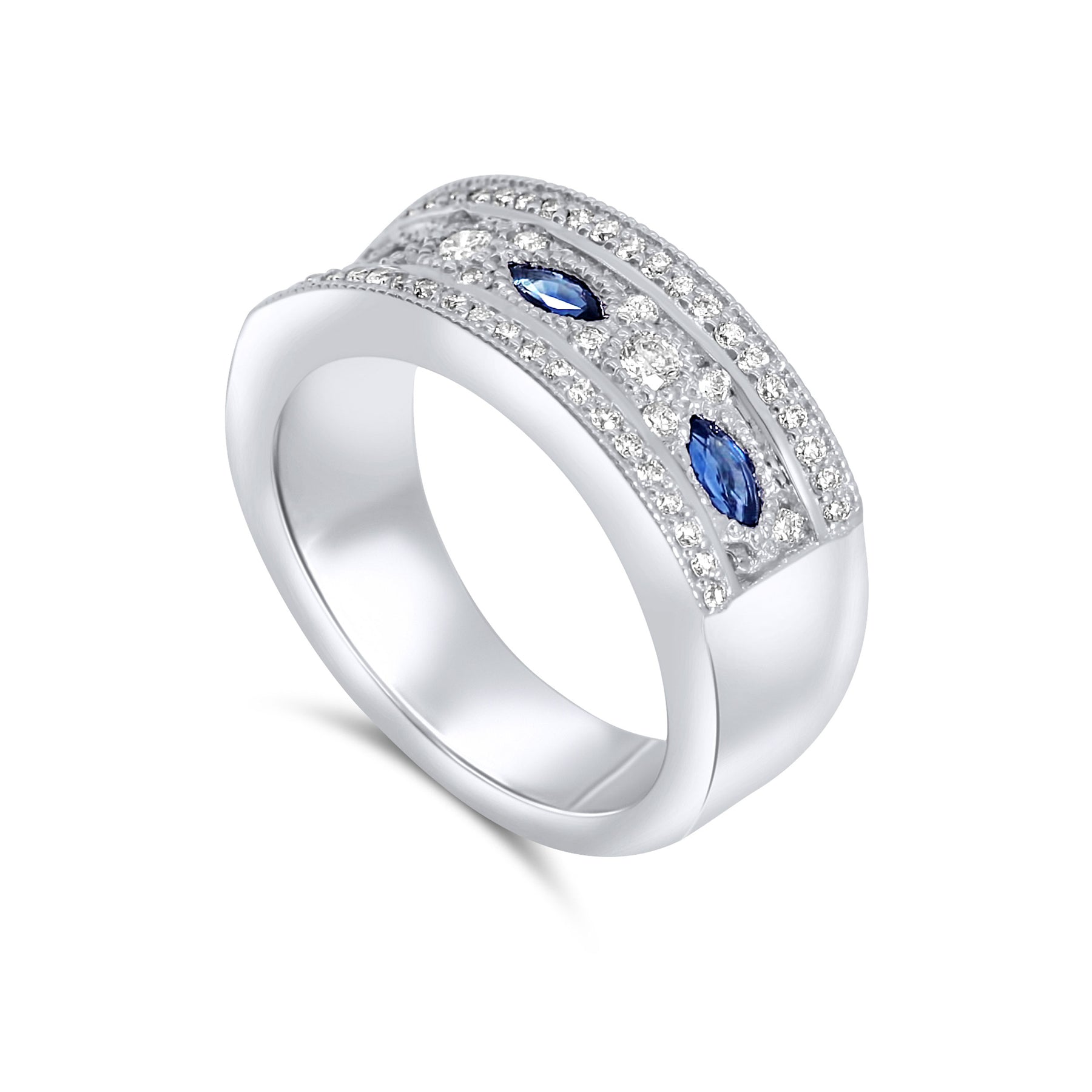 Sapphire Evil Eye Band