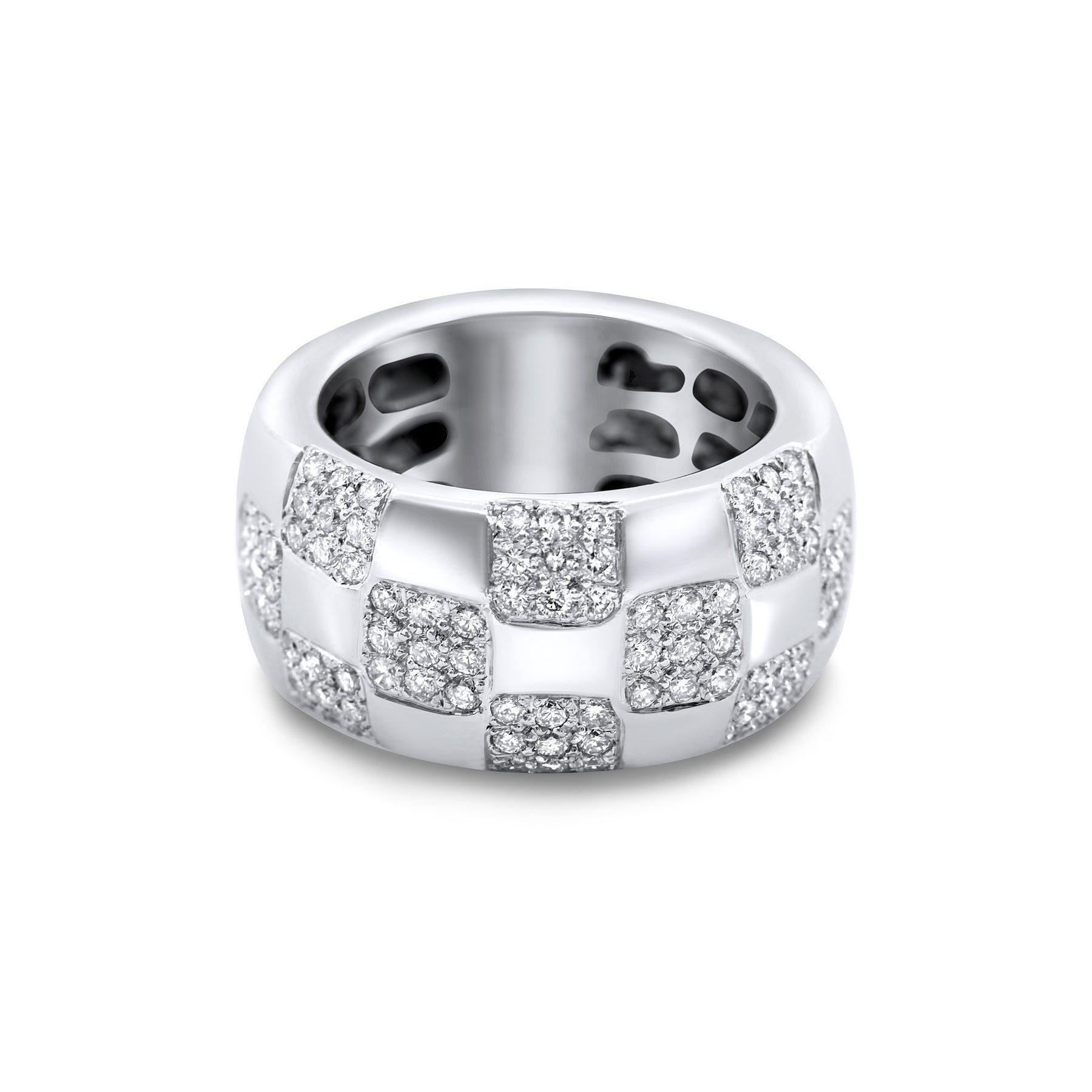 Brushed Mosaic Ring