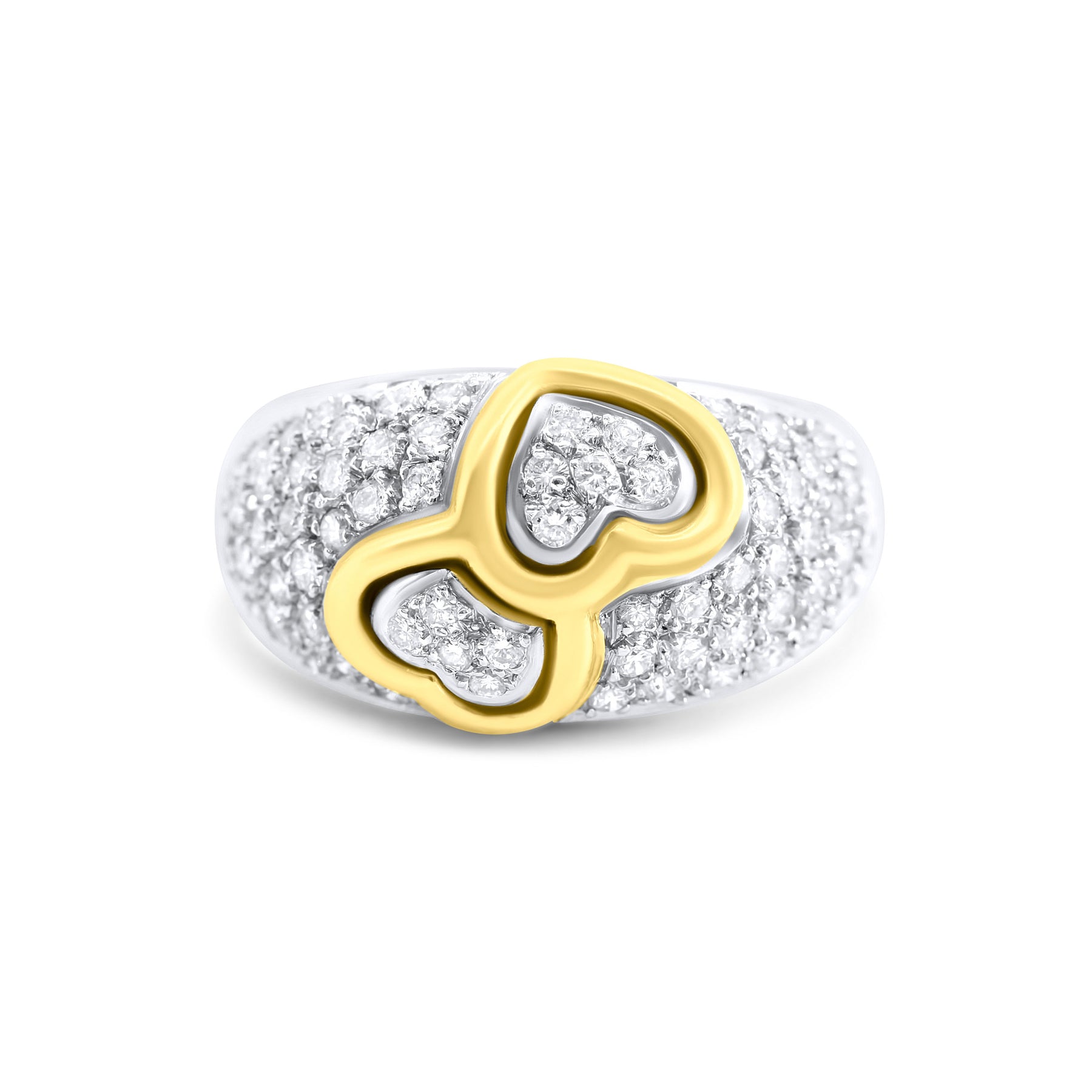 Mixed Metal Heart Ring