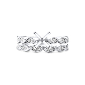 Princess Cut Braided Setting