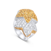 Twin Star Cocktail Ring