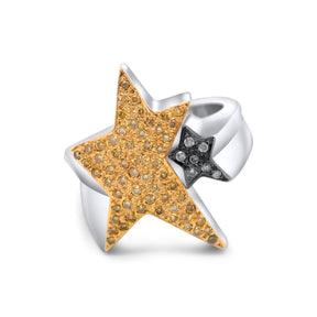 Duo Star Cocktail Ring