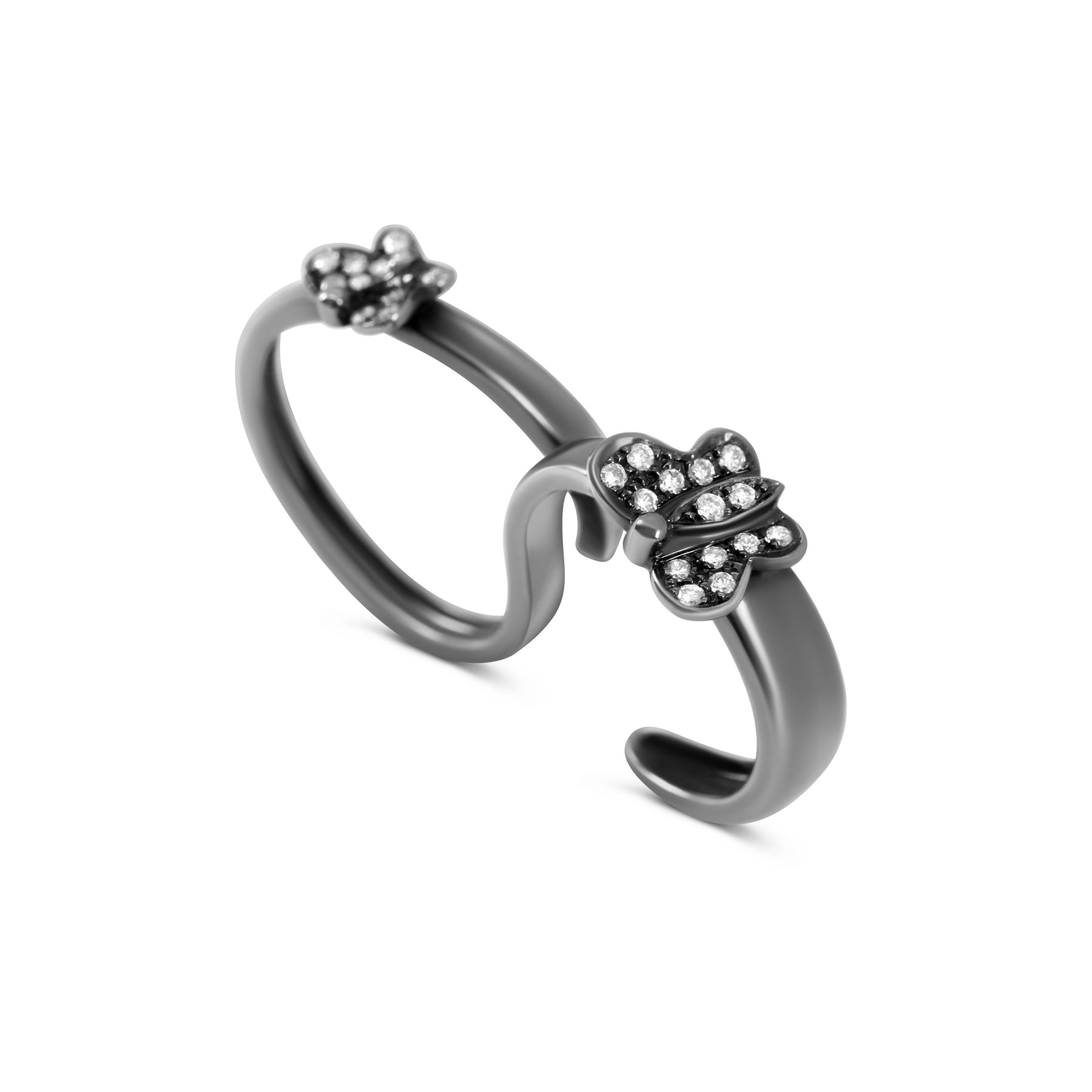 Two-Finger Flower Ring