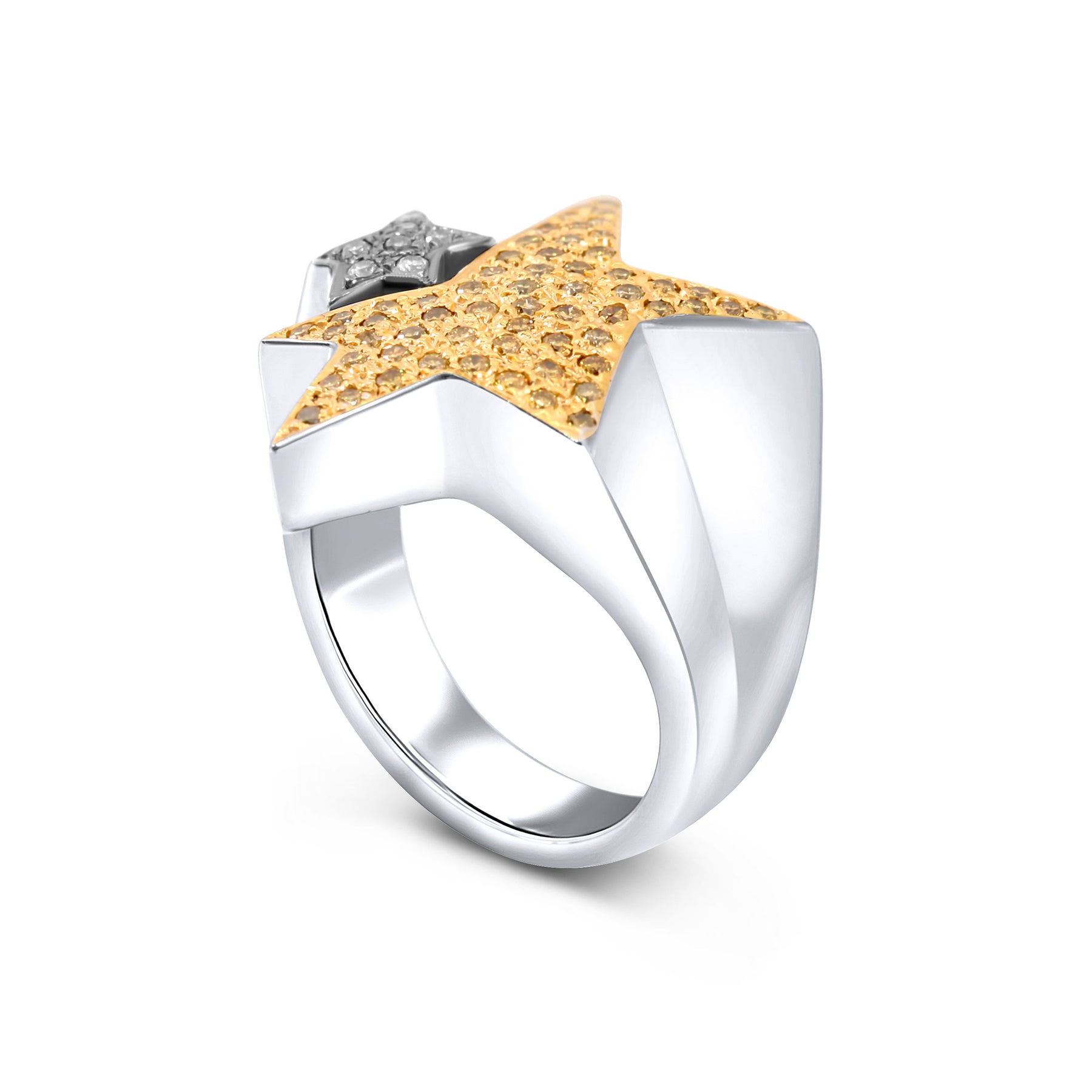 Duo Star Cocktail Ring