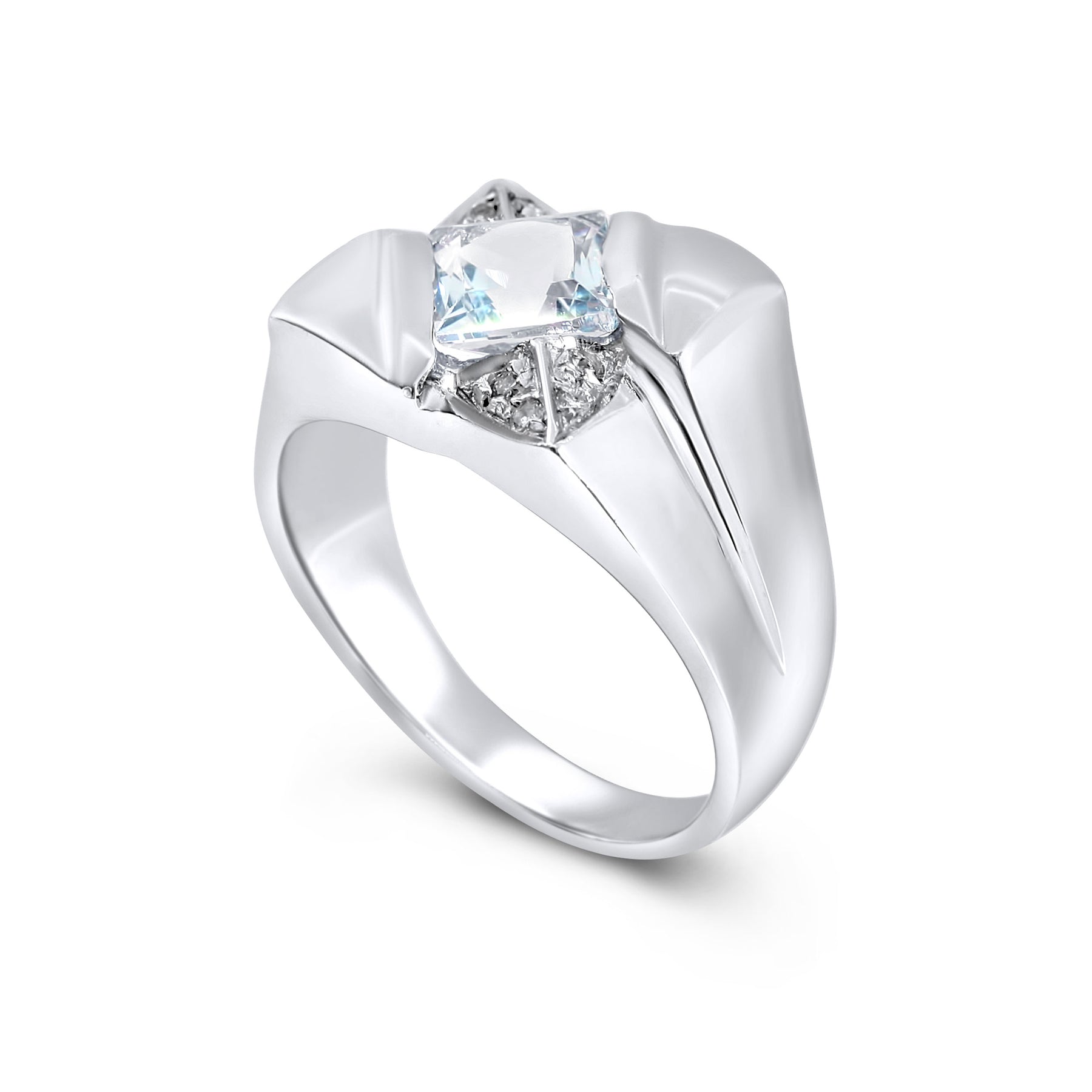 North Star Ring With Blue Topaz