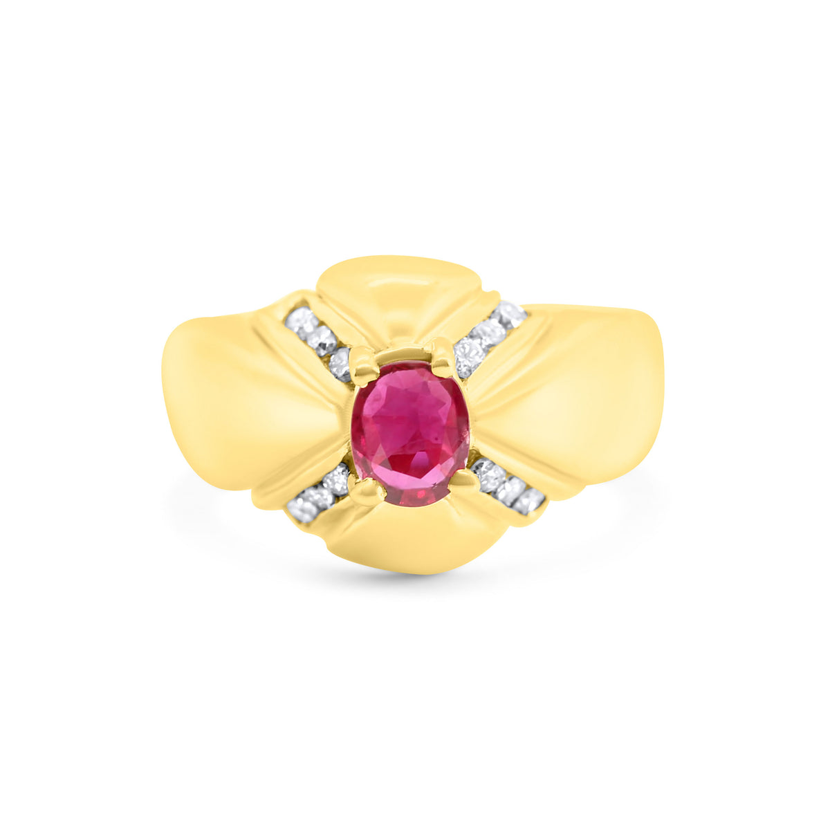 Domed Ruby Ring