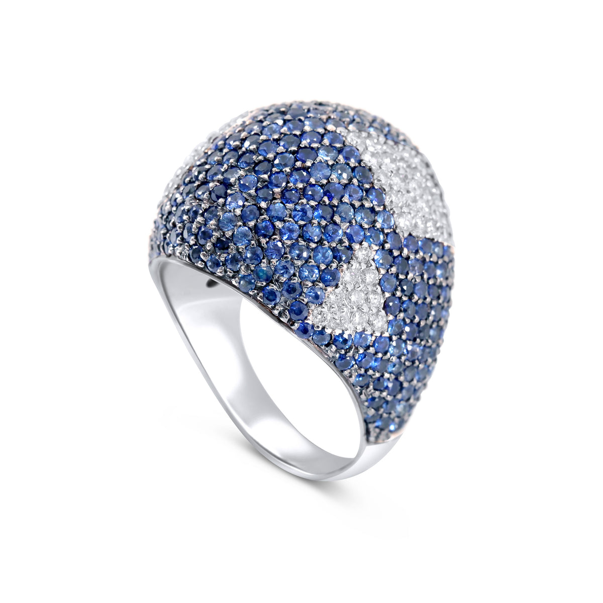 Domed Sapphire Cocktail Ring