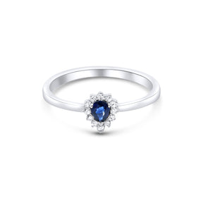 Demure Sapphire Ring